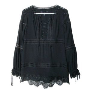 White House Black Martet boho eyelet lace blouse